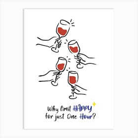 Happy hour 1 Art Print