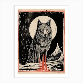Baffin Wolf Tarot Card 1 Art Print