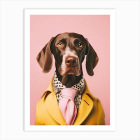 A German Shorthaired Pointer Dog 3 Art Print