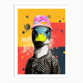 Duck In A Hat Collage 3 Art Print