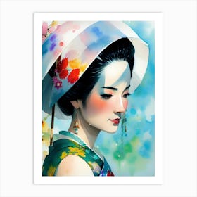 Geisha Girl 4 Art Print