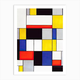 Composition A Background, Piet Mondrian Art Print