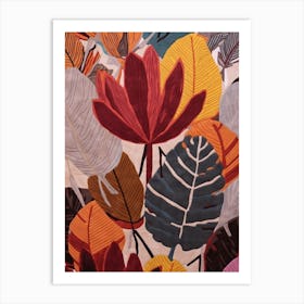 Fall Botanicals Cyclamen 2 Art Print