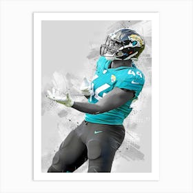 Myles Jack Jacksonville Jaguars Art Print