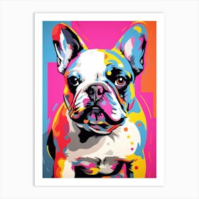 French Bulldog Pop Art Paint 1 Art Print