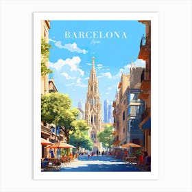 Barcelona Travel Spain Copy Art Print