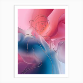 Abstract Of A Woman 9 Art Print