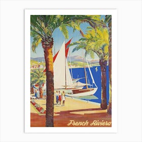 French Riviera, Promenade Art Print