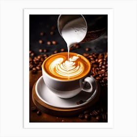 The Art of Coffee Art Print