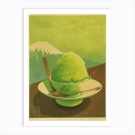 Matcha Ice Cream Mid Century Modern 2 Art Print