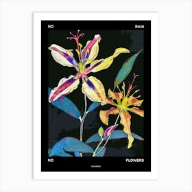 No Rain No Flowers Poster Columbine 1 Art Print