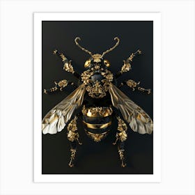 Gold Bee 1 Art Print