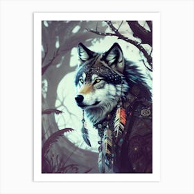 Wolf art 11 Art Print