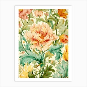 Floral Wallpaper 138 Art Print