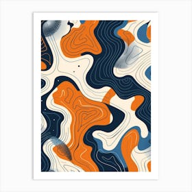Abstract Wave Pattern 23 Art Print