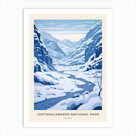 Jostedalsbreen National Park Norway 5 Poster Art Print
