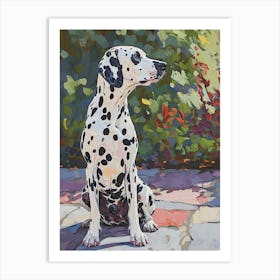 Dalmatian Acrylic Painting 1 Art Print