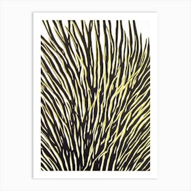 Acropora Cytherea Iiii Linocut Art Print