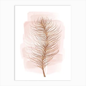 Luxury Pink Feather Art Print
