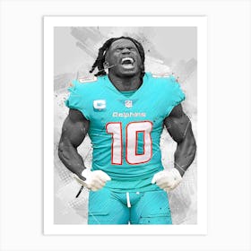 Tyreek Hill Miami Dolphins Art Print