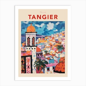 Tangier Morocco 3 Fauvist Travel Poster Art Print