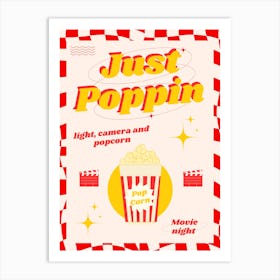 Popcorn Art Print