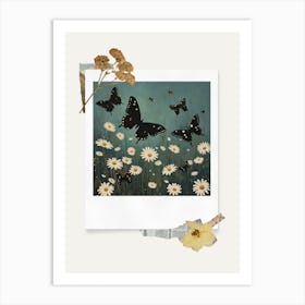 Scrapbook Butterflies Fairycore Painting 2 Art Print