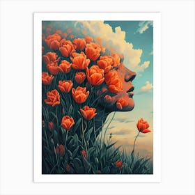 Tulips In The Sky Art Print