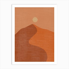 Sunset In The Desert 8 Art Print