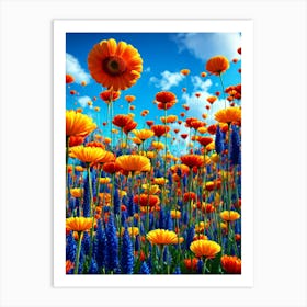 Field Of Flowers Art Print