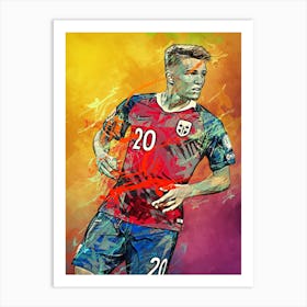 Martin Odegaard Norway Art Print