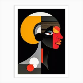 Abstract Illustration Of A Woman And The Cosmos 29 Art Print