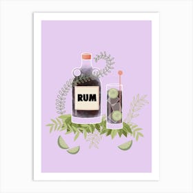 Rum Art Print
