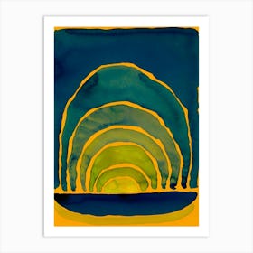 Georgia O'Keeffe - Light coming on the Plains No. 1. 1917 Art Print