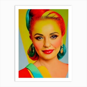 Adriana Barraza Colourful Pop Movies Art Movies Art Print