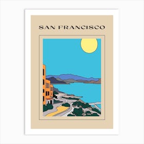Minimal Design Style Of San Francisco, Usa 4 Poster Art Print