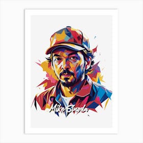 Mike Sinoda, Linkin Park 05 Portrait Music Icon Style WPAP Pop Art Art Print