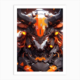 Cybersuit Bull Art Print