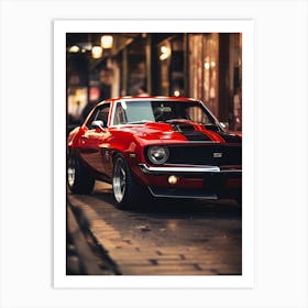 Close Of American Muscle Car 020 Art Print