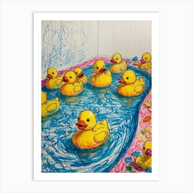 Rubber Ducks 1 Art Print