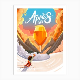 Apres Ski 2 Art Print