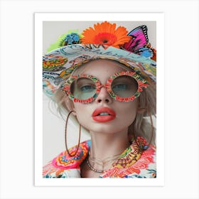 Colorful Hat Art Print