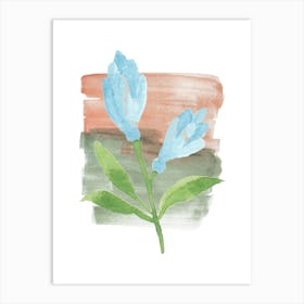 Watercolor Flowers 30 Art Print