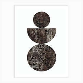 Three Circles On A White Background - Minimalist Art Print