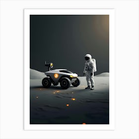 Rover On The Moon Art Print