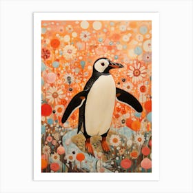 Penguin 1 Detailed Bird Painting Art Print