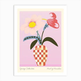 Spring Collection Bird Of Paradise Flower Vase 1 Art Print