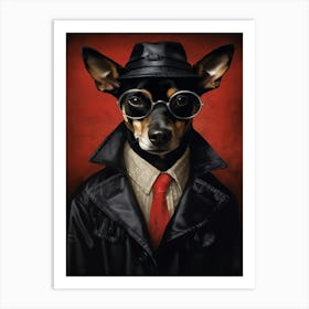 Gangster Dog Toy Fox Terrier 2 Art Print