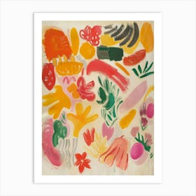 Fruits And Vegetables Art Print