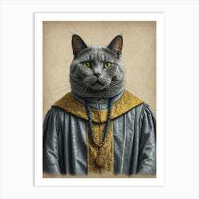 King Cat 4 Art Print